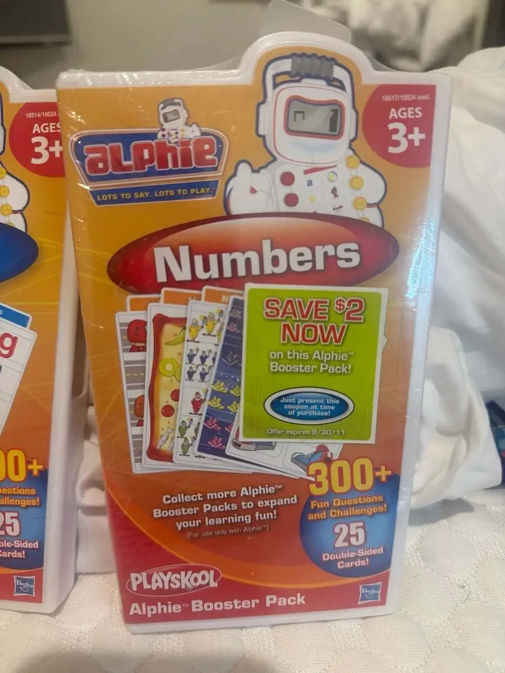 3-Pack Playskool Alphie Booster Packs: Music & Sounds, Letters, and Numbers